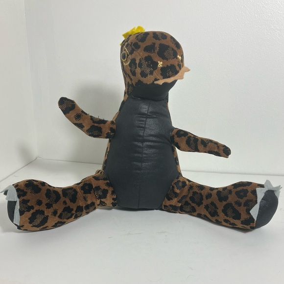 Plush Dinosaur Handmade Leopard fabric - Picture 1 of 9